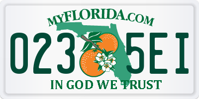 FL license plate 0235EI