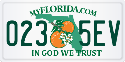 FL license plate 0235EV