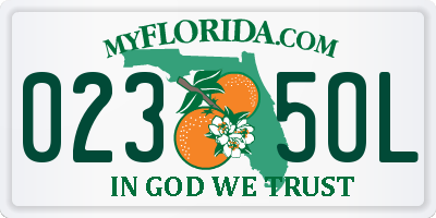 FL license plate 0235OL