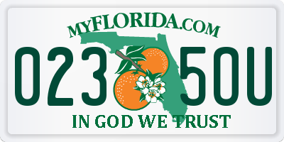 FL license plate 0235OU
