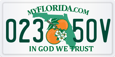 FL license plate 0235OV