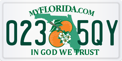 FL license plate 0235QY