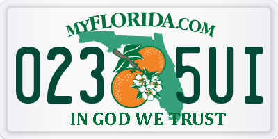 FL license plate 0235UI