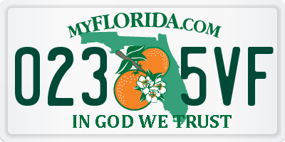 FL license plate 0235VF