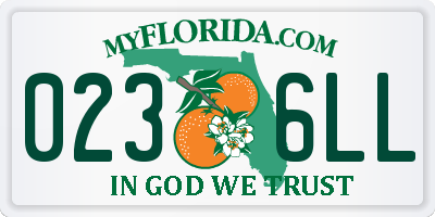 FL license plate 0236LL
