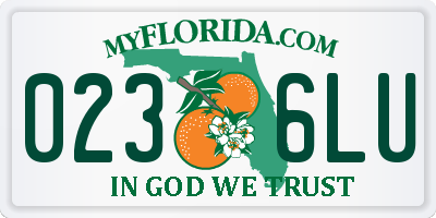 FL license plate 0236LU