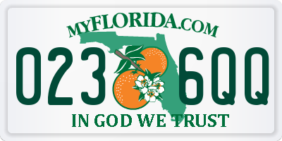 FL license plate 0236QQ