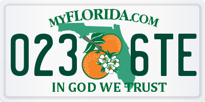 FL license plate 0236TE