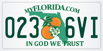 FL license plate 0236VI