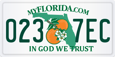 FL license plate 0237EC