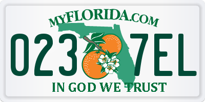 FL license plate 0237EL