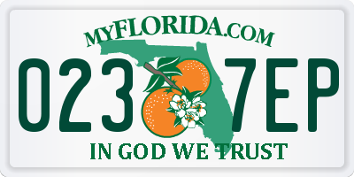 FL license plate 0237EP