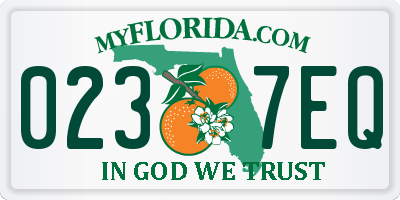 FL license plate 0237EQ