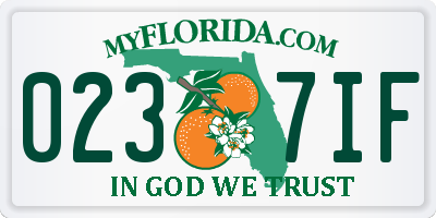 FL license plate 0237IF