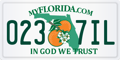 FL license plate 0237IL