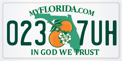 FL license plate 0237UH
