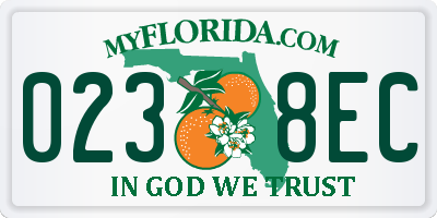 FL license plate 0238EC