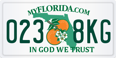 FL license plate 0238KG