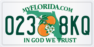 FL license plate 0238KQ