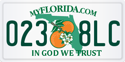 FL license plate 0238LC