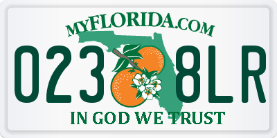 FL license plate 0238LR