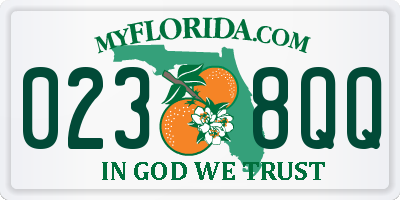 FL license plate 0238QQ