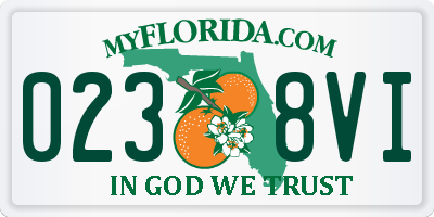 FL license plate 0238VI
