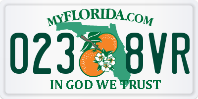 FL license plate 0238VR