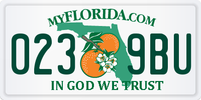FL license plate 0239BU