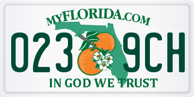 FL license plate 0239CH