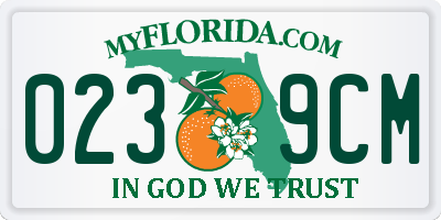 FL license plate 0239CM