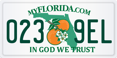 FL license plate 0239EL