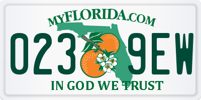 FL license plate 0239EW