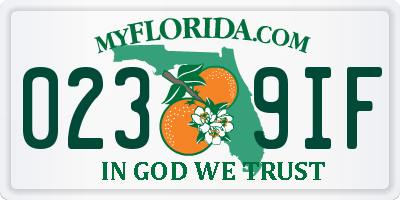 FL license plate 0239IF