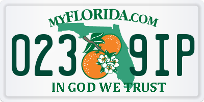 FL license plate 0239IP