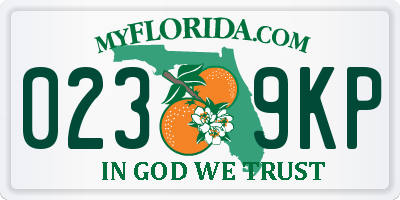 FL license plate 0239KP