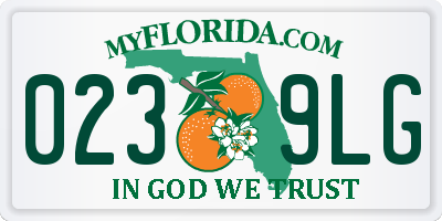 FL license plate 0239LG