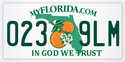 FL license plate 0239LM