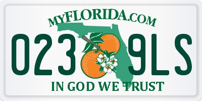 FL license plate 0239LS
