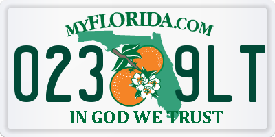 FL license plate 0239LT