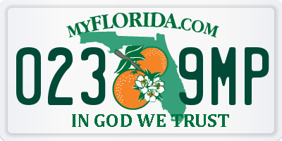 FL license plate 0239MP