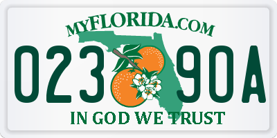 FL license plate 0239OA