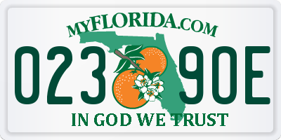 FL license plate 0239OE