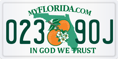 FL license plate 0239OJ