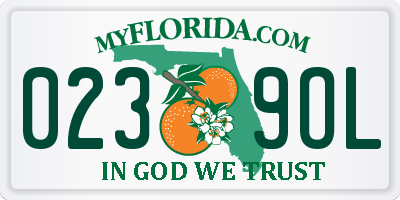 FL license plate 0239OL