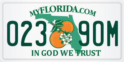 FL license plate 0239OM