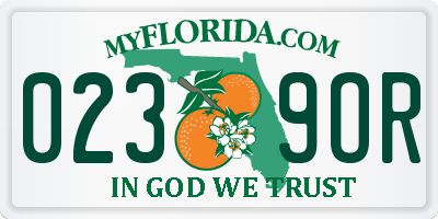 FL license plate 0239OR