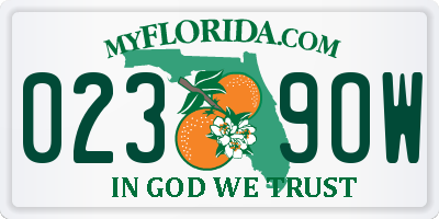 FL license plate 0239OW