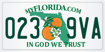 FL license plate 0239VA