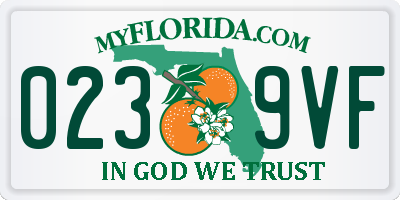 FL license plate 0239VF